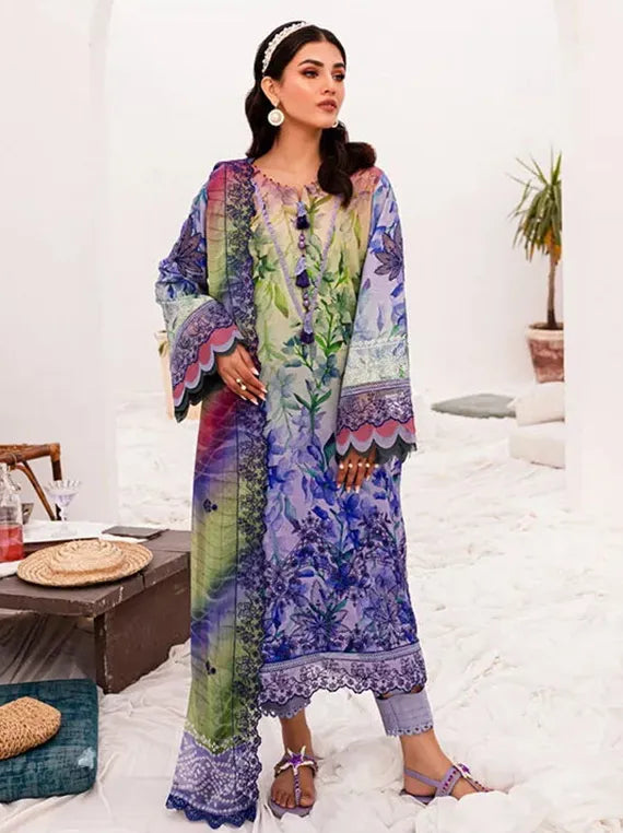 Breathe in Lawn UnStitched Luxe Collection 2025 (NSG-148)