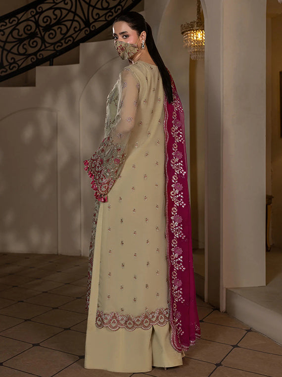 Flossie Festive Embroidered Unstitched Collection'26 (CH-108 Zohra)