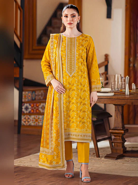 CHAH RANGI Printed Lawn Summer Collection 2026 (D-03)