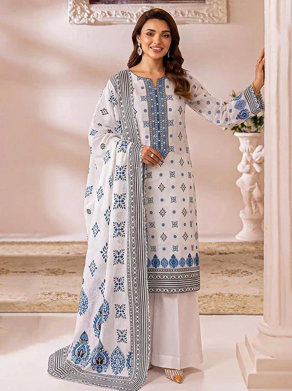 CHAH RANGI Printed Lawn Summer Collection 2026 (D-04)