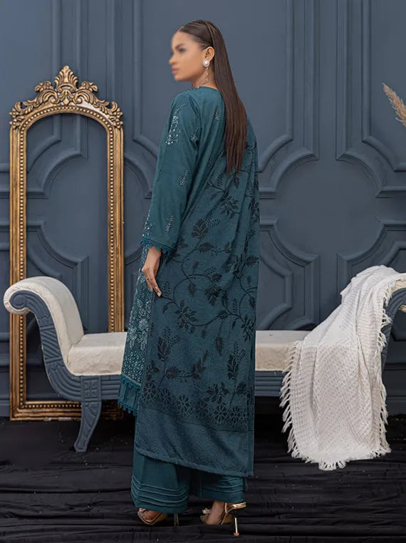 COCO by Fantak Embroidered Dhanak Collection 2025 (D-01)