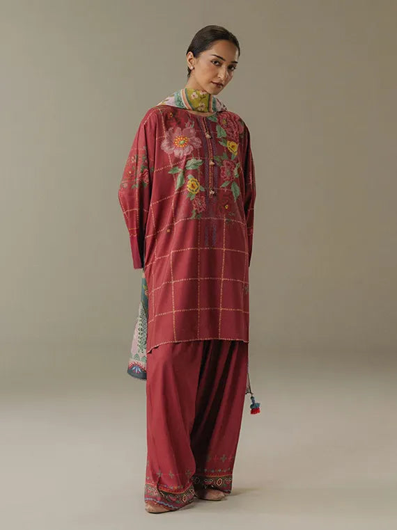 COCO by Zara Shahjahan Printed Collection 2025 Drop-05 (Olive Hour-5B)