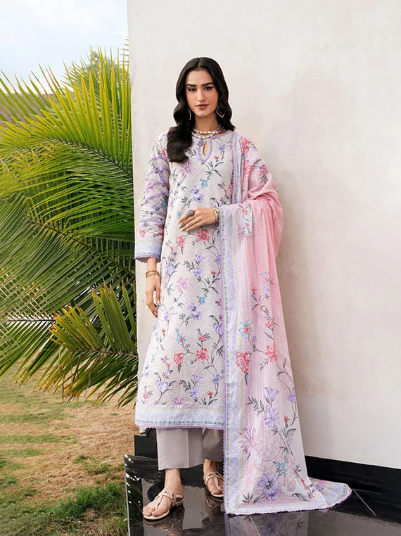 CORAL Gardenia Printed Lawn Collection 2026 (D-01)