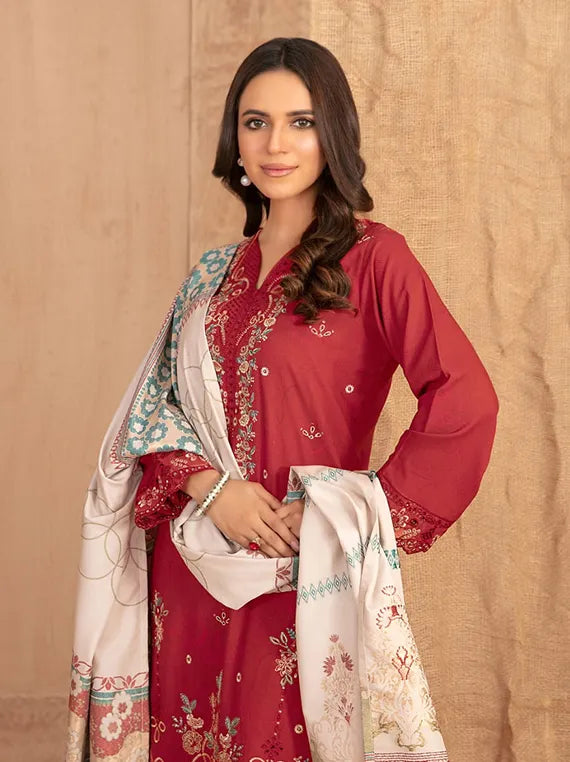 Cassa by Tawakkal Fabrics Embroidered Dhanak Collection 2025 (D-5401)