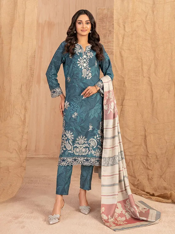Cassa by Tawakkal Fabrics Embroidered Dhanak Collection 2025