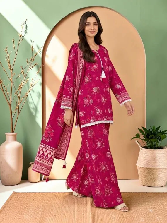 Chah Rangi Premium Khaddar Print Collection'26 (D-05)