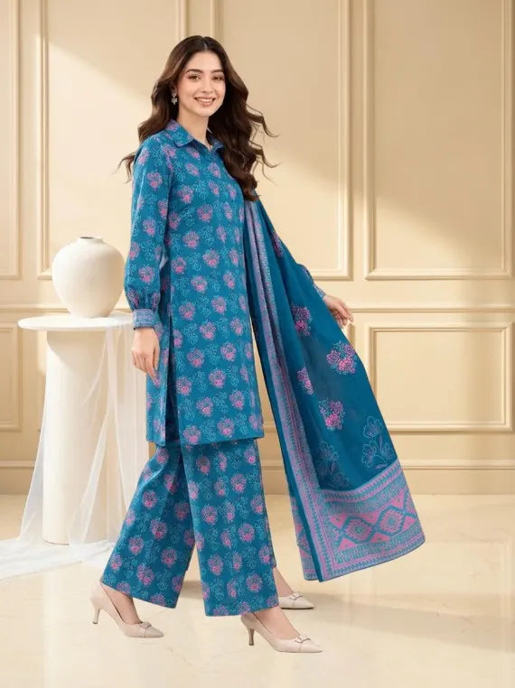 Chah Rangi Premium Khaddar Prints Collection'26 Vol-2 (D-01)