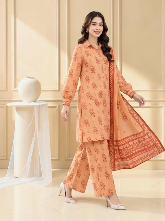 Chah Rangi Premium Khaddar Prints Collection'26 Vol-2 (D-02)