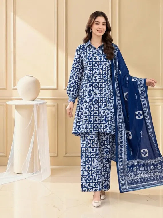 Chah Rangi Premium Khaddar Prints Collection'26 Vol-2 (D-03)