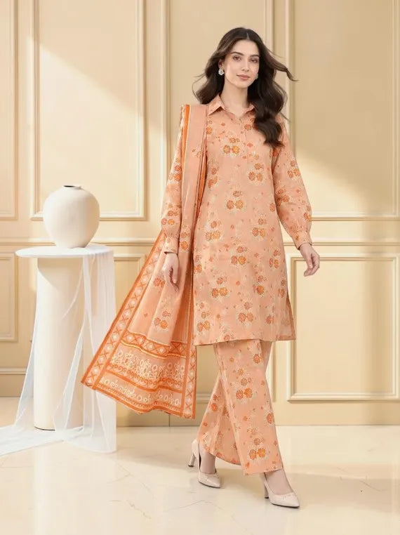 Chah Rangi Premium Khaddar Prints Collection'26 Vol-2 (D-07)