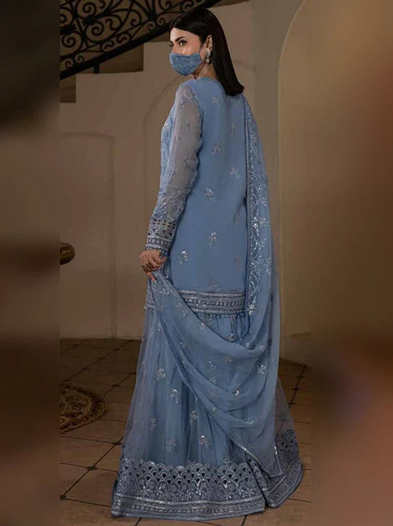 Chandni by Flossie Embroidered Chiffon Unstitched Collection 2026 (CH-103)