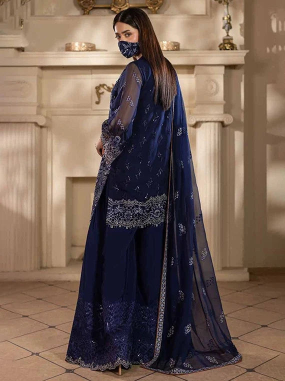 Chandni by Flossie Embroidered Chiffon Unstitched Collection 2026 (CH-104)