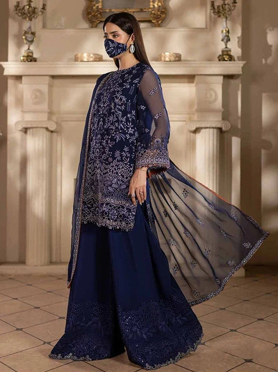 Chandni by Flossie Embroidered Chiffon Unstitched Collection 2026 (CH-104)
