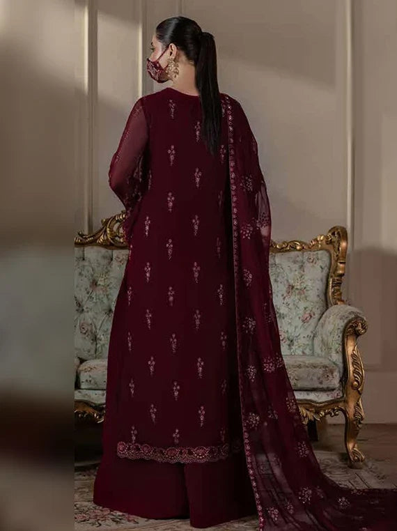 Chandni by Flossie Embroidered Chiffon Unstitched Collection 2026 (CH-107)