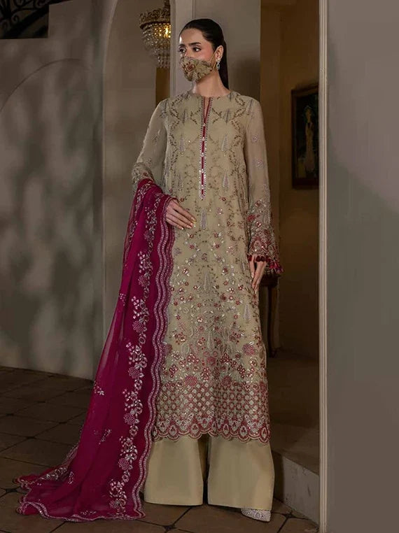 Chandni by Flossie Embroidered Chiffon Unstitched Collection 2026 (CH-108)