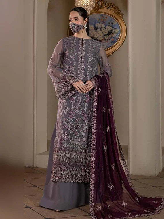 Chandni by Flossie Embroidered Chiffon Unstitched Collection 2026 (CH-109)