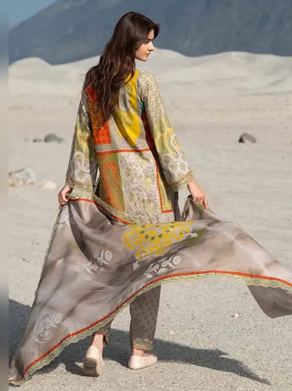 Charizma Combination Unstitched Linen Collection'26 V-III (CCW7-19)