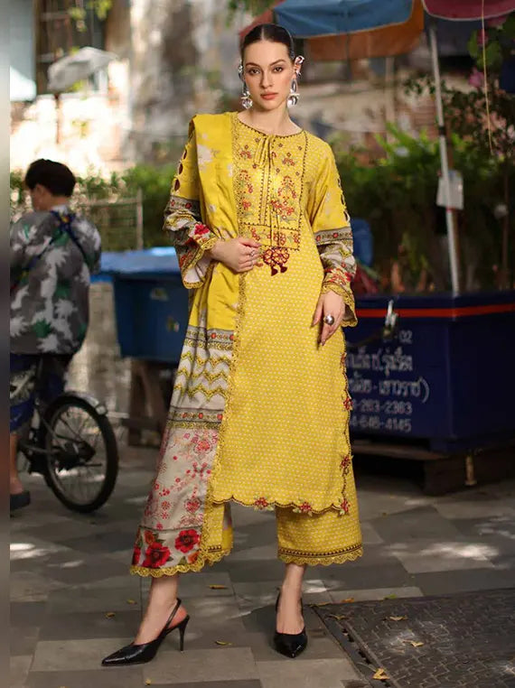 Charizma Combination Unstitched Linen Collection'26 V-III (CCW7-26)