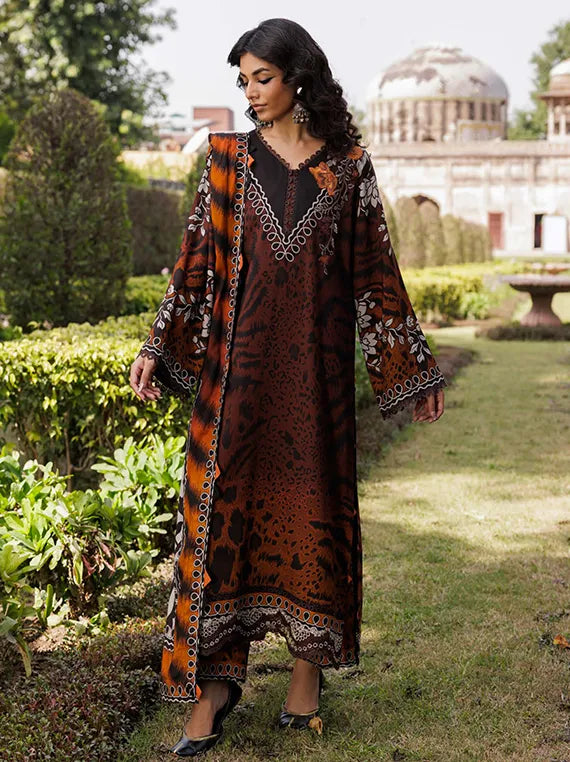 Charizma Combination Embroidered Linen Collection 2025 (CCW6-15)