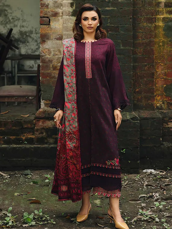 Charizma Combination Embroidered Linen Collection 2025 (CCW6-17)
