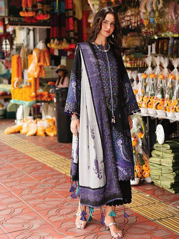 Charizma Combination Embroidered Printed Linen Collection 2025 (CCW6-07)
