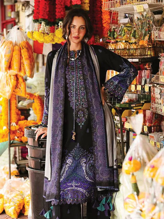 Charizma Combination Embroidered Printed Linen Collection 2025 (CCW6-07)