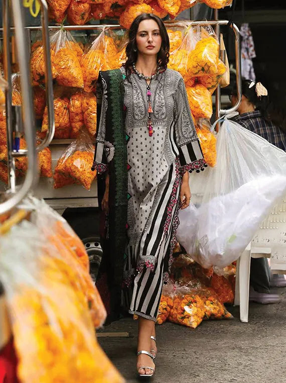 Charizma Combination Embroidered Printed Linen Collection 2025