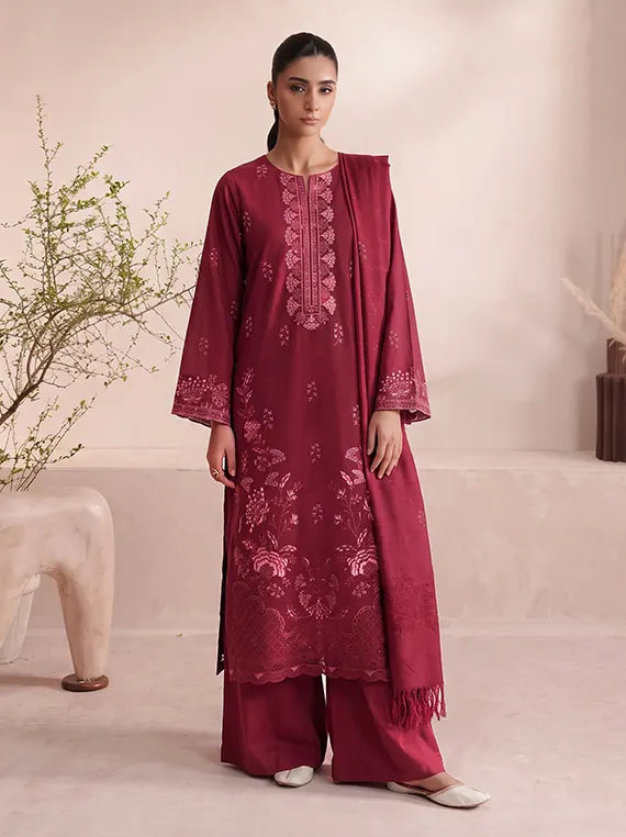 Charm by Fantak Unstitched Dhanak Glitter Collection'26 V-586 (D-04)