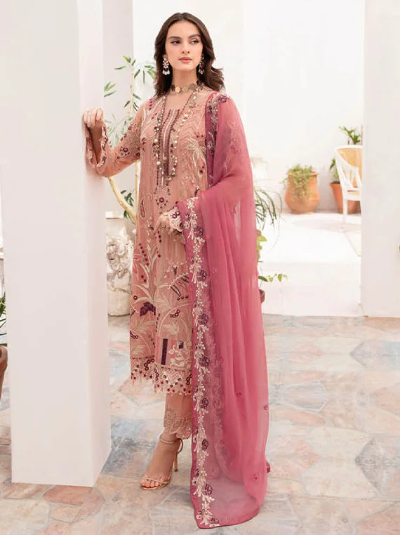 Chevron By Ramsha Chiffon Collection 2023 Vol-07 (A-702)