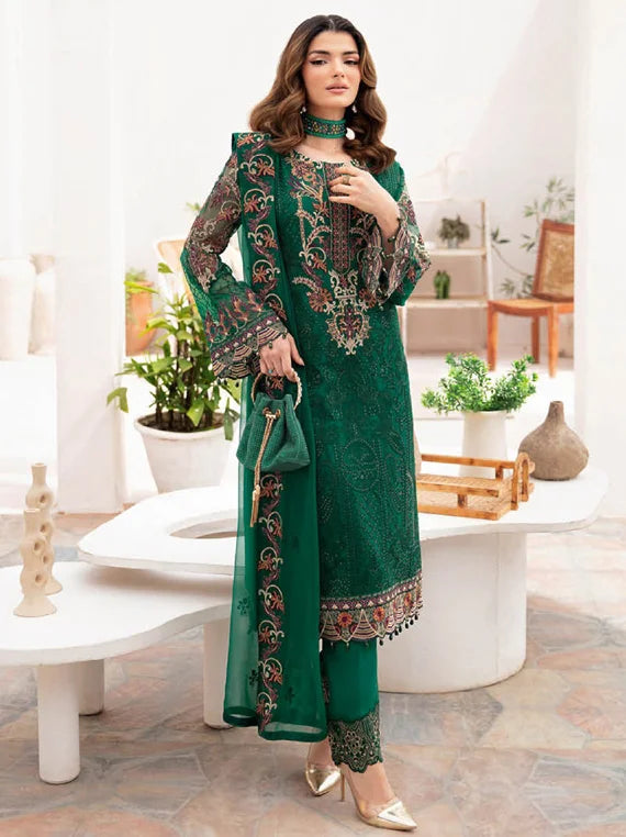 Chevron By Ramsha Chiffon Collection 2023 Vol-07 (A-704)