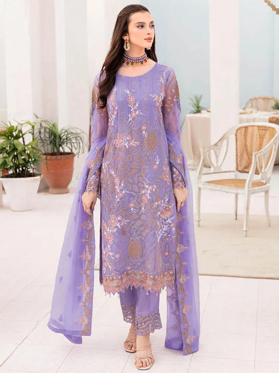 Chevron By Ramsha Chiffon Collection 2023 Vol-07 (A-711)