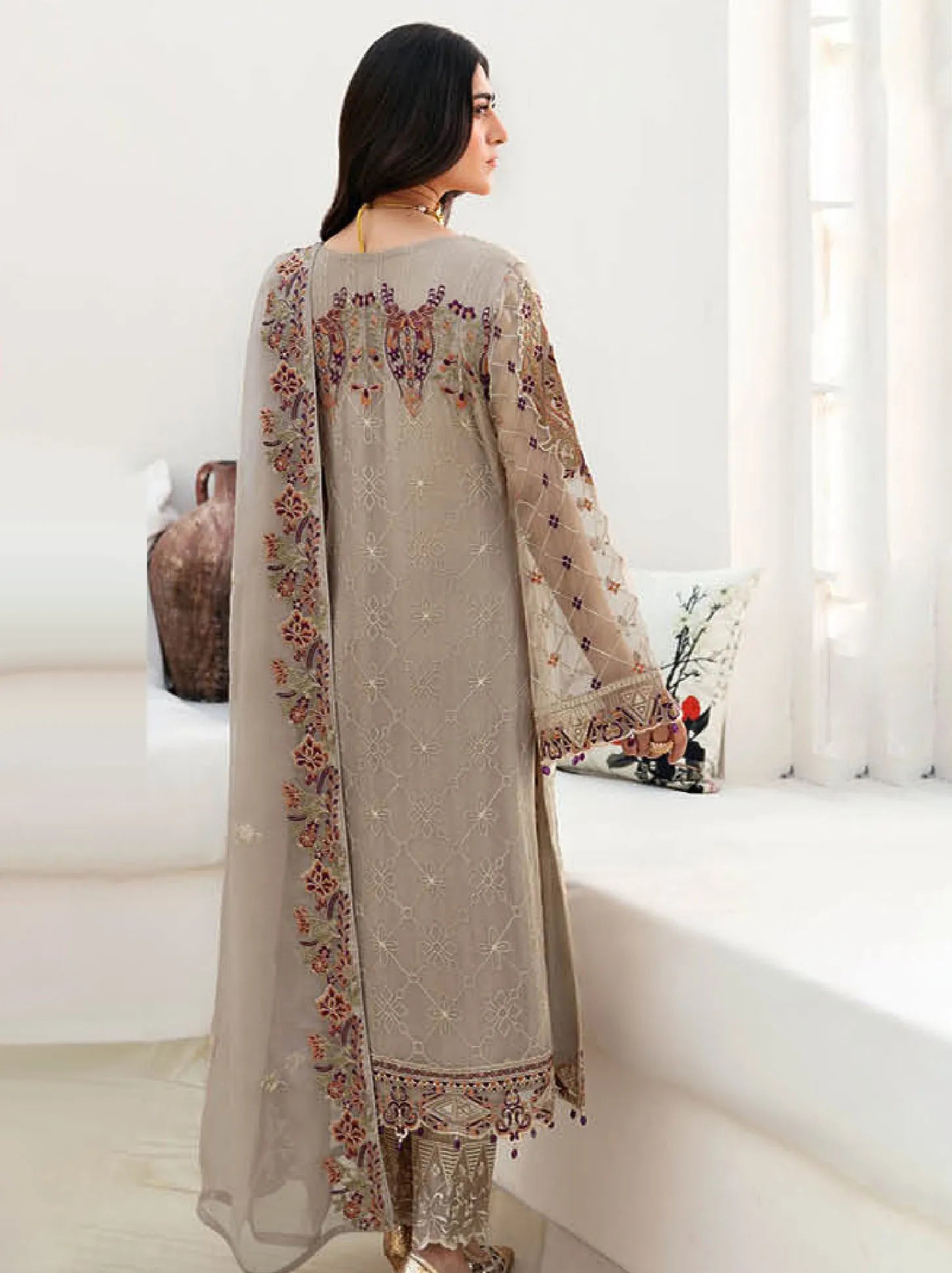 Chevron By Ramsha Chiffon Collection 2024 Vol-08 (A-806)