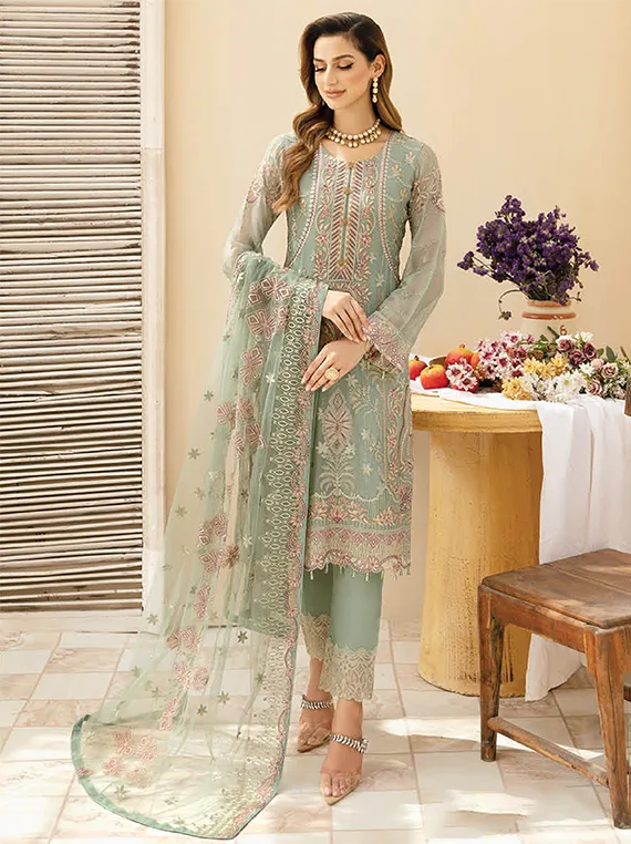 Chevron By Ramsha Chiffon Collection 2024 Vol-09 (A-901)