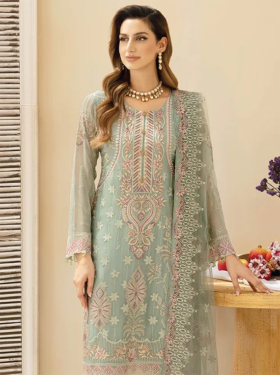 Chevron By Ramsha Chiffon Collection 2024 Vol-09 (A-901)
