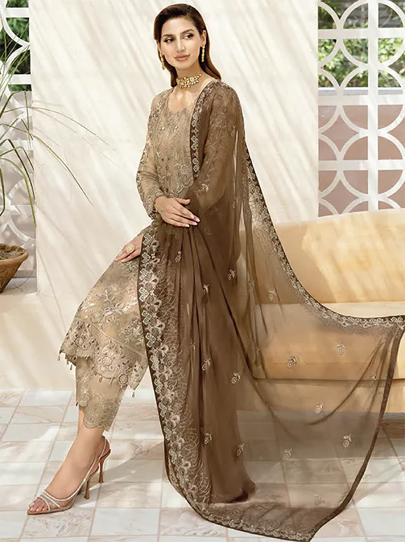 Chevron By Ramsha Chiffon Collection 2024 Vol-09 (A-904)
