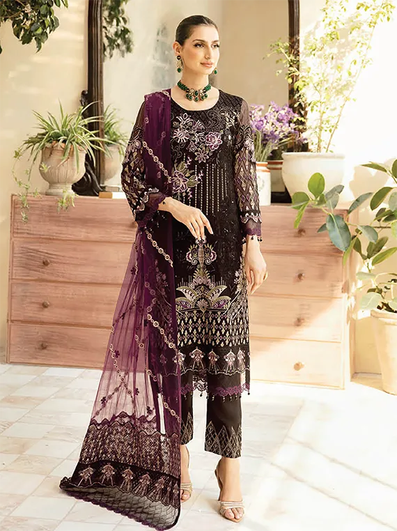 Chevron By Ramsha Chiffon Collection 2024 Vol-09 (A-905)