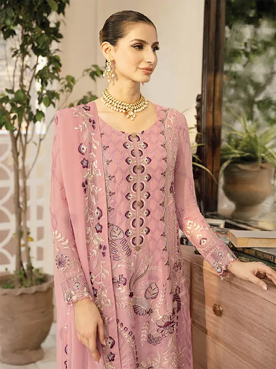 Chevron By Ramsha Chiffon Collection 2024 Vol-09 (A-909)