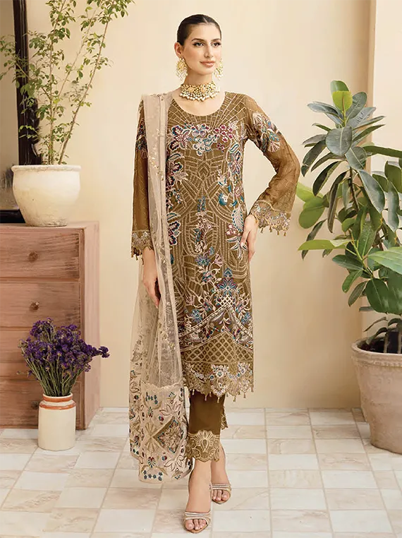 Chevron By Ramsha Chiffon Collection 2024 Vol-09 (A-910)