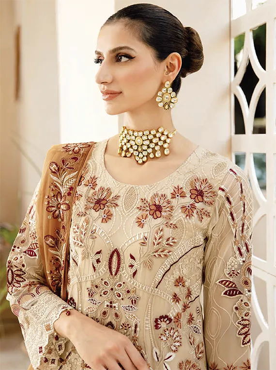 Chevron By Ramsha Chiffon Collection 2024 Vol-09 (A-912)
