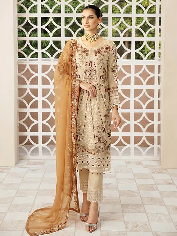 Chevron By Ramsha Chiffon Collection 2024 Vol-09 (A-912)