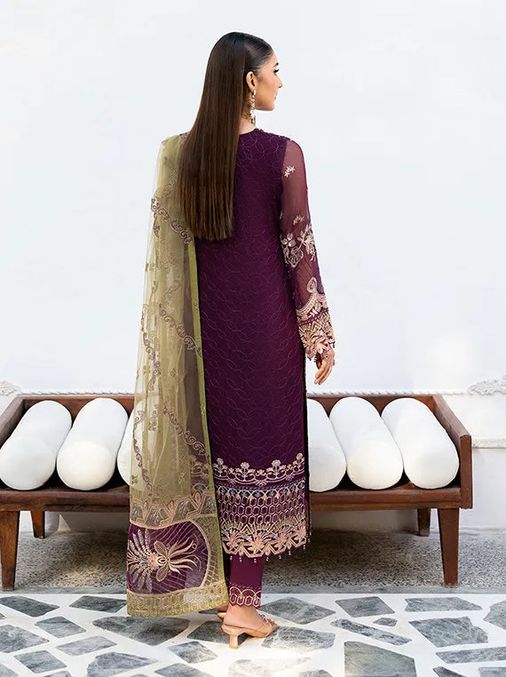 Chevron By Ramsha Chiffon Collection 2025 Vol-10 (A-1002)
