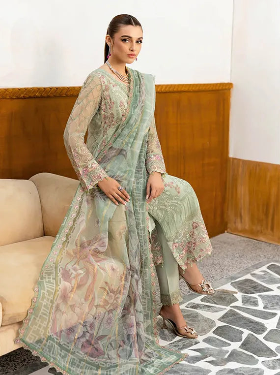 Chevron By Ramsha Chiffon Collection 2025 Vol-10 (A-1003)