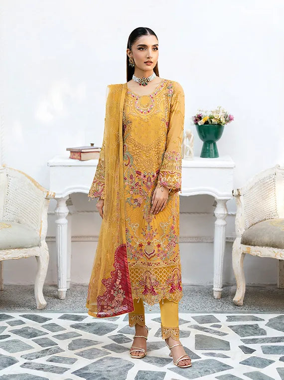Chevron By Ramsha Chiffon Collection 2025 Vol-10 (A-1004)