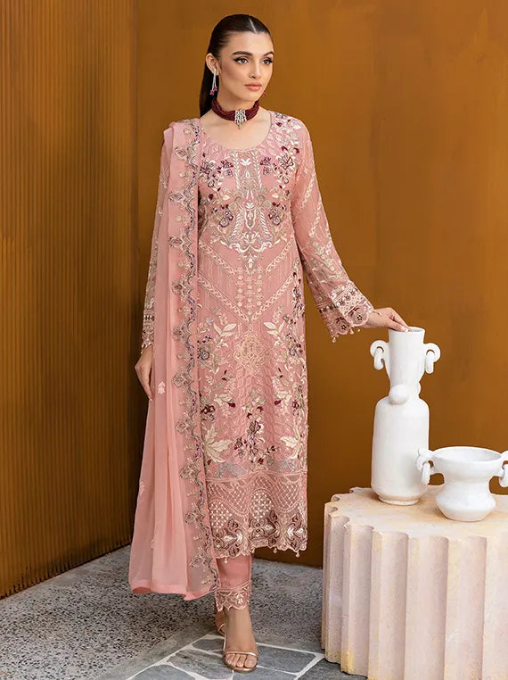 Chevron By Ramsha Chiffon Collection 2025 Vol-10 (A-1005)