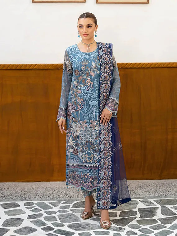 Chevron By Ramsha Chiffon Collection 2025 Vol-10 (A-1006)