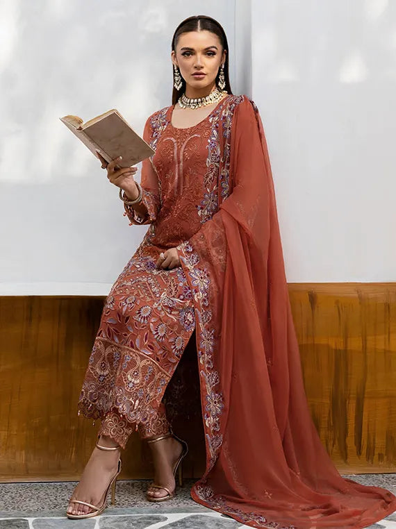 Chevron By Ramsha Chiffon Collection 2025 Vol-10 (A-1007)