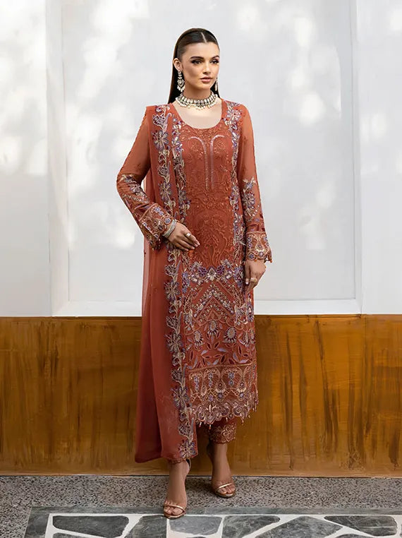 Chevron By Ramsha Chiffon Collection 2025 Vol-10 (A-1007)