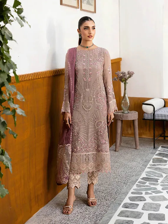 Chevron By Ramsha Chiffon Collection 2025 Vol-10 (A-1009)