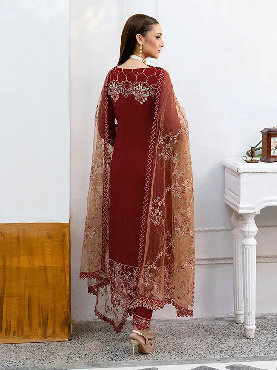 Chevron By Ramsha Chiffon Collection 2025 Vol-10 (A-1010)