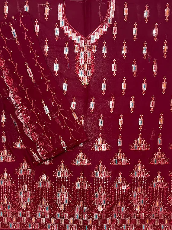 Chiffon Embroidered Whispers Edit25 (IQ202-04)